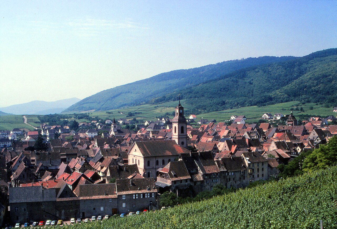 Riquewihr et son vignoble, sur la route des vins d’Alsace